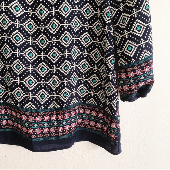 Sage Patterned Shift Dress - Picture 2 of 6